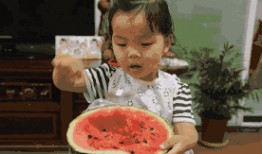 吃西瓜的看瓜群众,看瓜群众共享西瓜盛宴